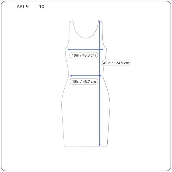 Apt 9 Womens Dress 1X Plus Sheath Sleeveless Blue Black Stripe STR78XE - Picture 2 of 11